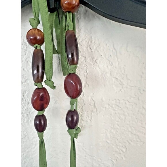 1.STATE Women's Beaded Halter Neck elasticized waist Midi Dress Pockets Green 6 - Picture 9 of 13